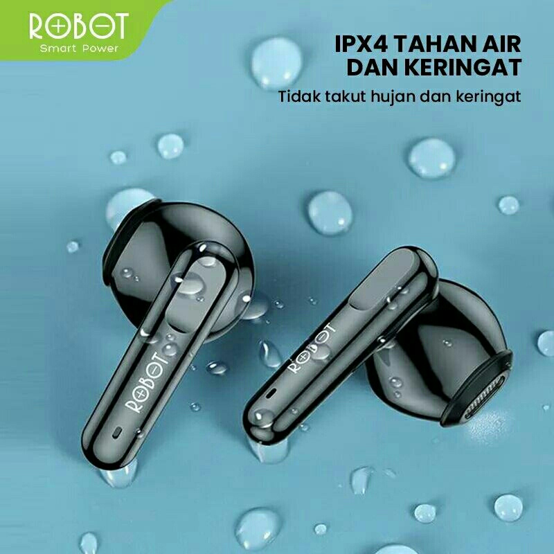 ROBOT EARPHONE AIRBUDS WATERPROOF IPX4