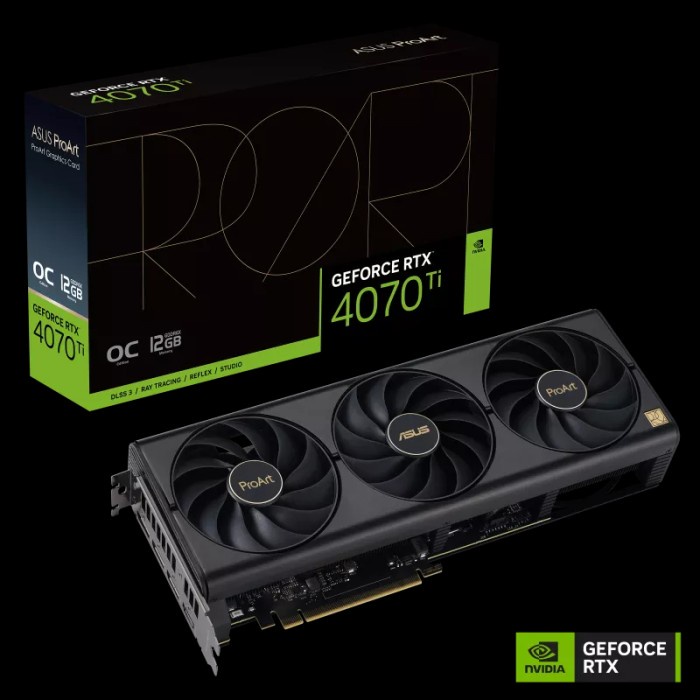 ASUS ProArt RTX 4070Ti OC edition 12GB GDDR6X RTX4070TI / RTX 4070 ti