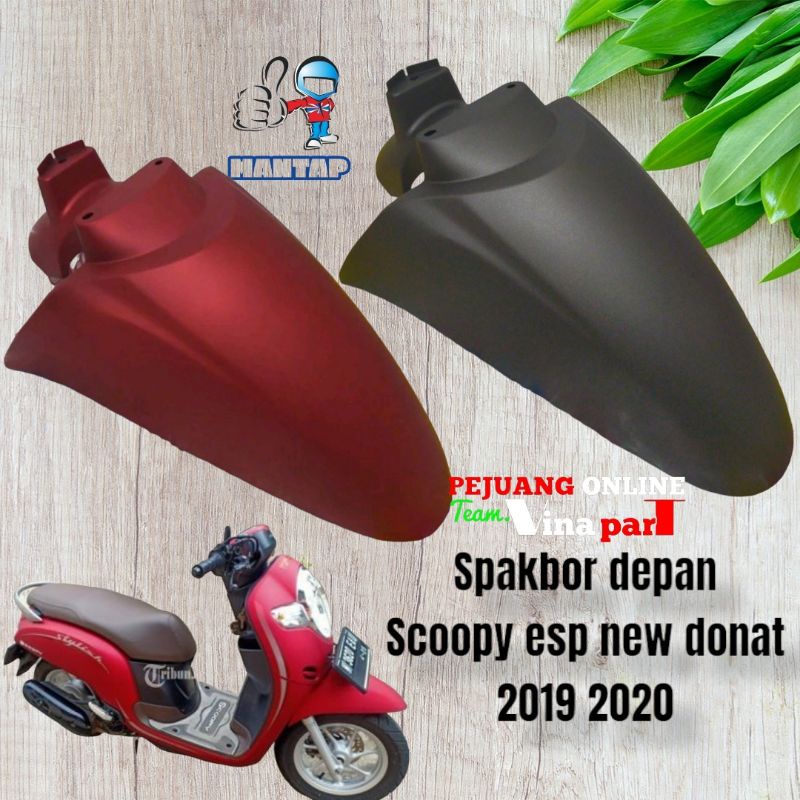 spakbor depan scoopy esp new donat k93 2019 2020 merah doff coklat abu doff NON ORI9INAL