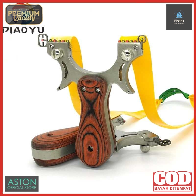 Piaoyu Ketapel Metal Slingshot Hunting Catapult