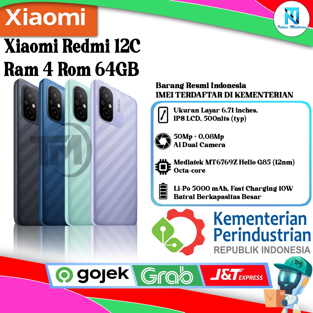 Xiaomi Redmi 12C Ram 3/32GB | Ram 4/64GB | Ram 4/128GB