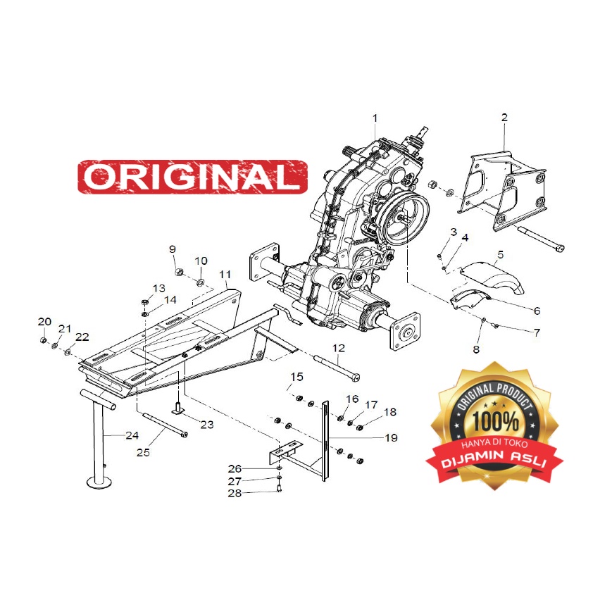 Head Dudukan Rotari ROTARY BRACKET SUB ASSY (PC GREEN IMPALA)  khusus Traktor KRONOS Original QUICK