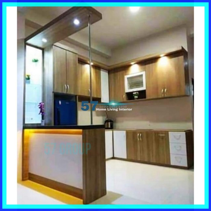 Mini Bar & Kitchen Set Minimalis Bahan Multiplek HPL Free Desain  Murah