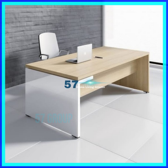 Meja Kantor - Meja Kerja Minimalis Bahan Plywood HPL Free Desain Murah