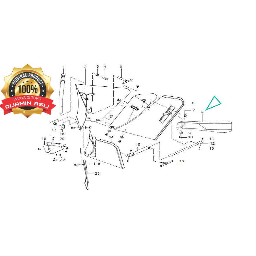 Sayap Luku Singkal Kupu kupu Ridger Kanan LEVELING WING (R)  khusus Traktor KRONOS / AMBERJACK Origi
