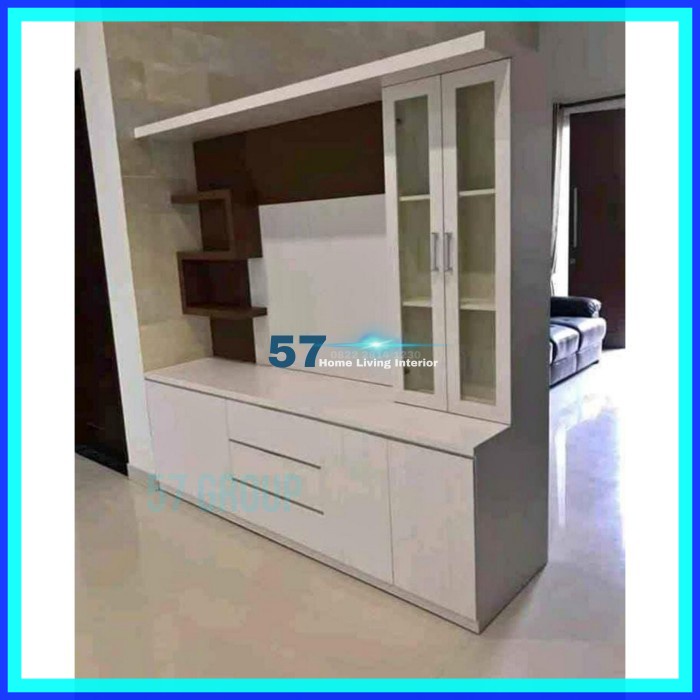 Penyekat Ruangan - Lemari Partisi Minimalis Berbahan HPL Plywoo