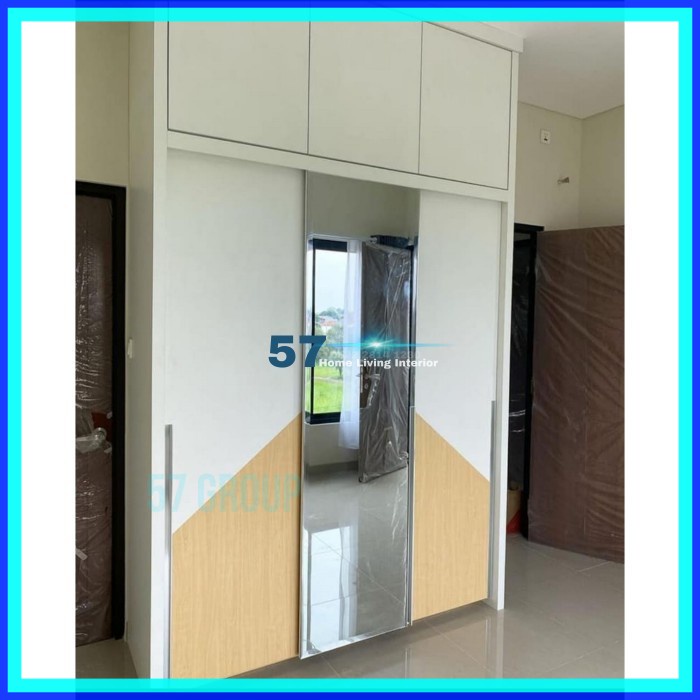 Almari Pakaian Dan Lemari Penyimpanan Minimalis Bahan Multiplek HPL