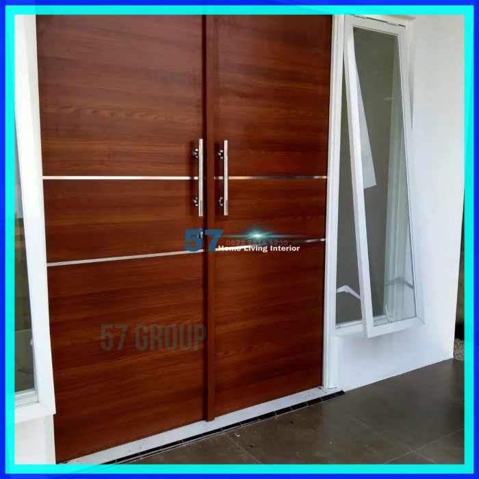 Pintu Rumah Kupu Tarung Bahan Multiplek HPL Free Desain