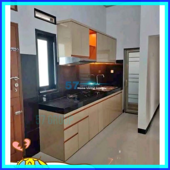 Kitchen Set Rak Gantung Minimalis Bahan Plywood Finishing HPL/Taco Elegan