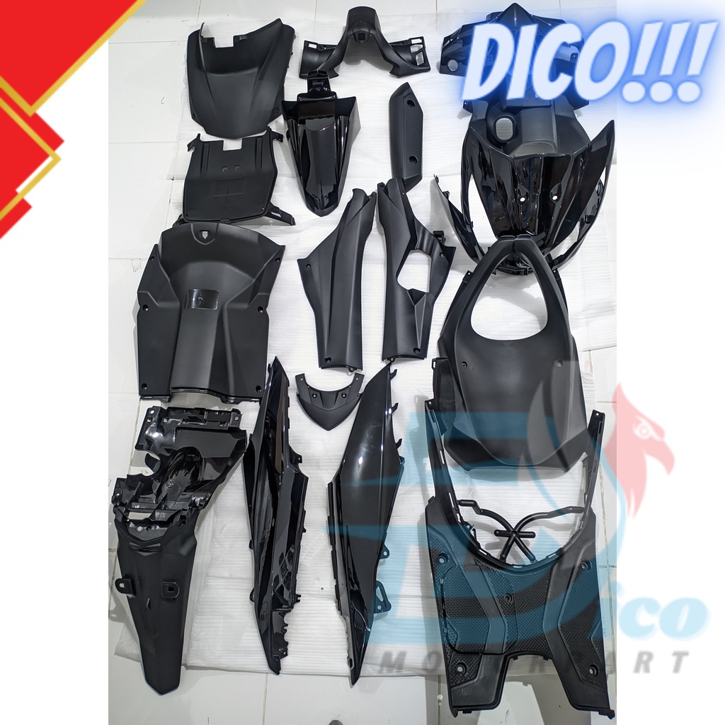 Full Body Beat FI CBS K25 2012 2013 2014 Hitam WIN | complete set bodi kasar halus motor honda injek
