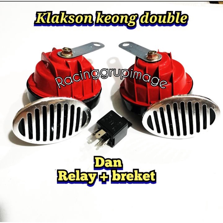 Bisa COD Klakson OKD Kazito Double Keong Plus Riley Klakson Motor Dan Mobil Suara Kencang Ngebass  1