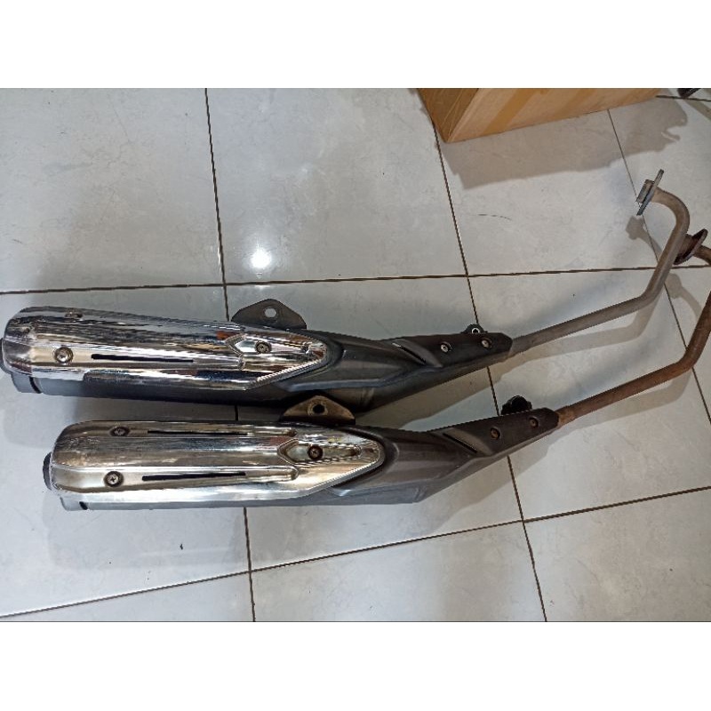 knalpot/kenalpot standar original Jupiter MX new 135 bekas/second.