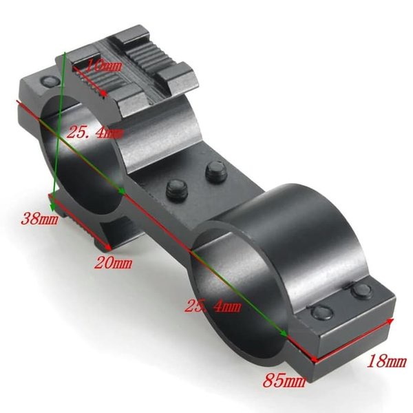 ( TWO_ONE.ID ) NEW - Mounting Laser Senapan Angin Laser Flashligt Flaslight Mount Mounting Airsoft P