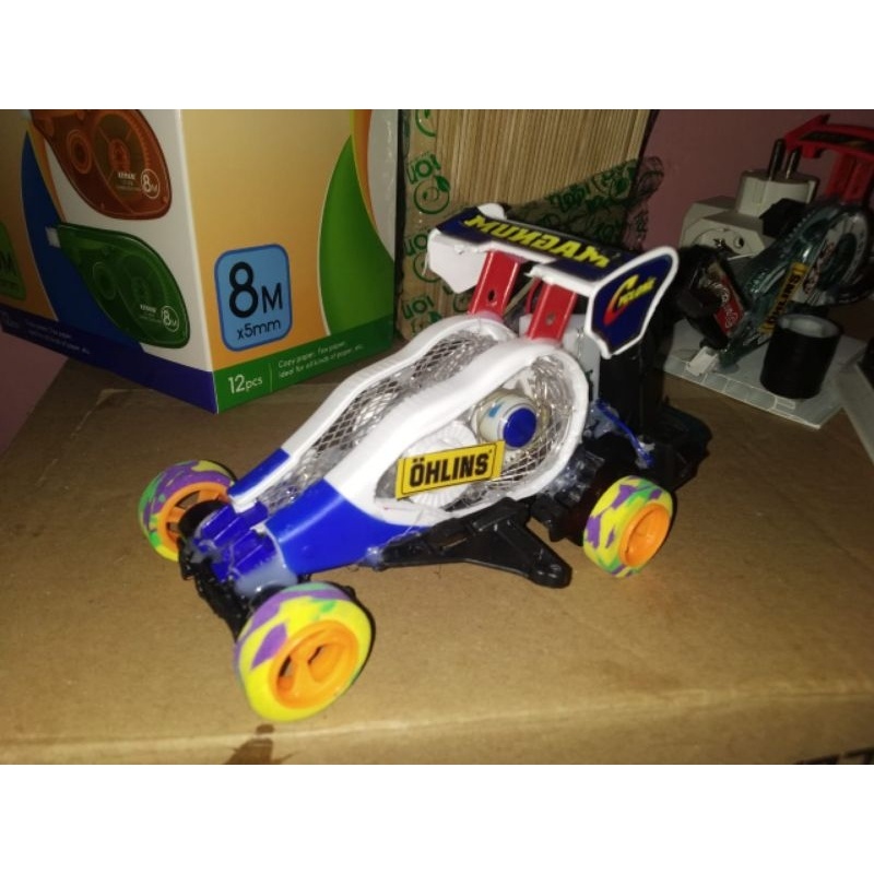 TIPE X TRONDOL MODIF TAMIYA BISA JALAN FUL LAMPU LED  DINAMO FREE BATRE / MAINAN  TIPE X TRONDOL / M