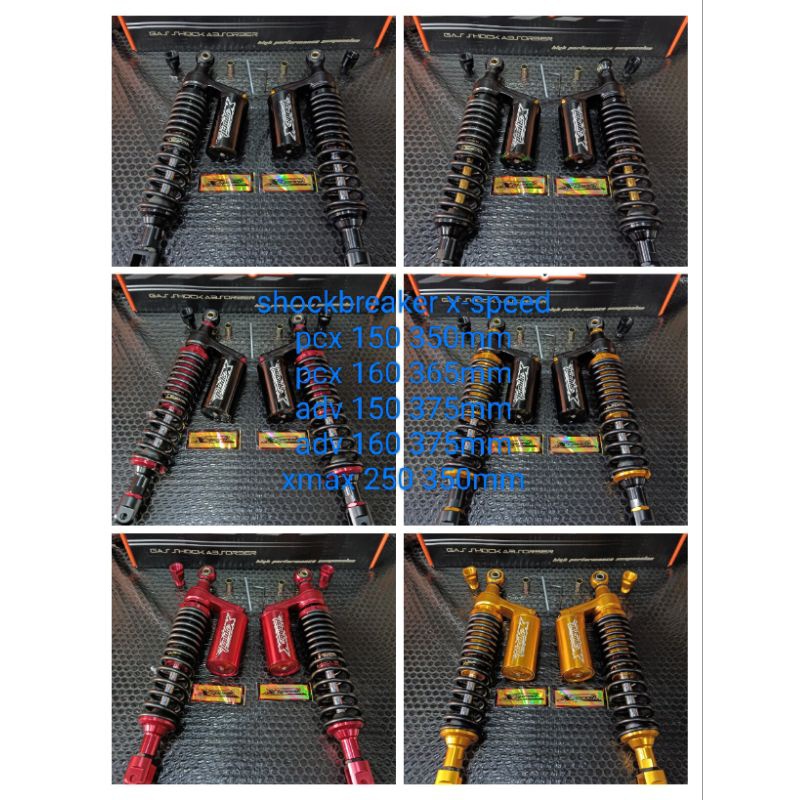 original 100% SHOCKBREAKER SHOCK TABUNG ATAS FUNGSI AKTIF PCX 150 PCX 160 ADV 150 ADV 160  XMAX 250 