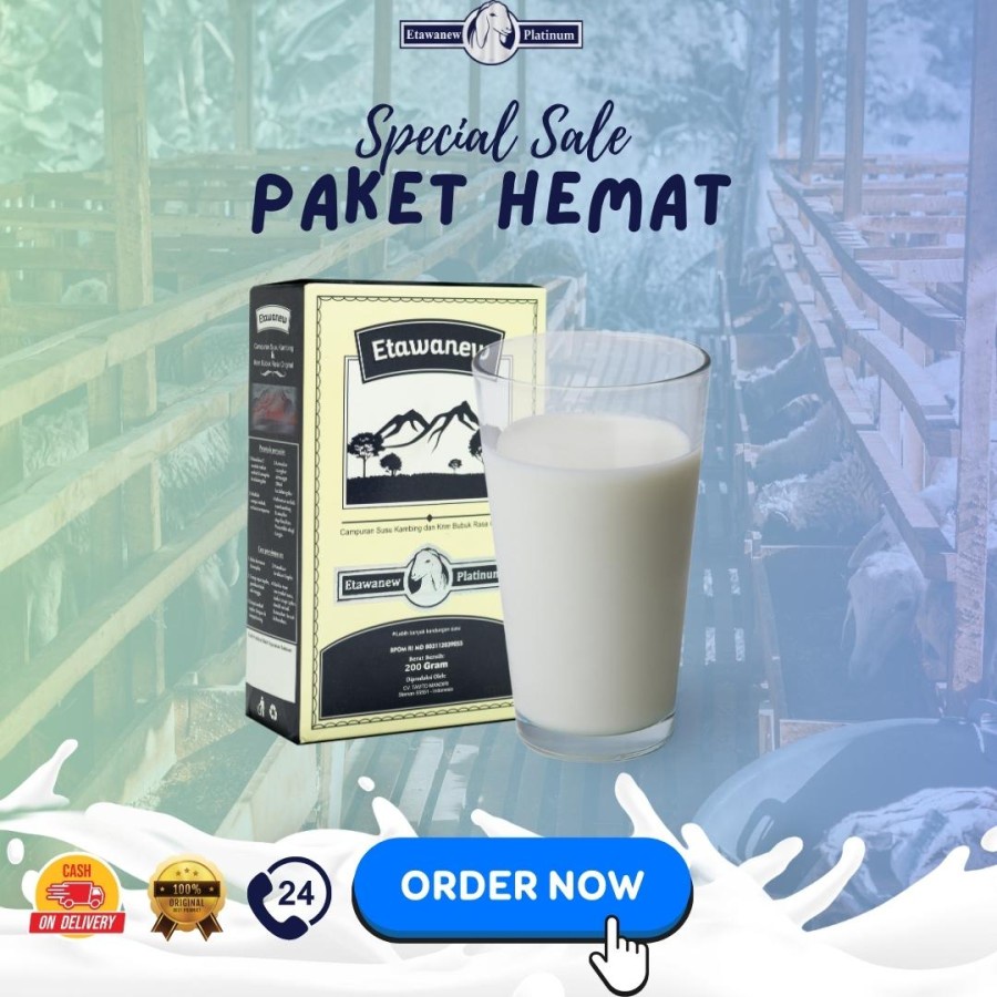 

ETAWANEW PLATINUM SUSU KAMBING KUALITAS TERBAIK 200 GR