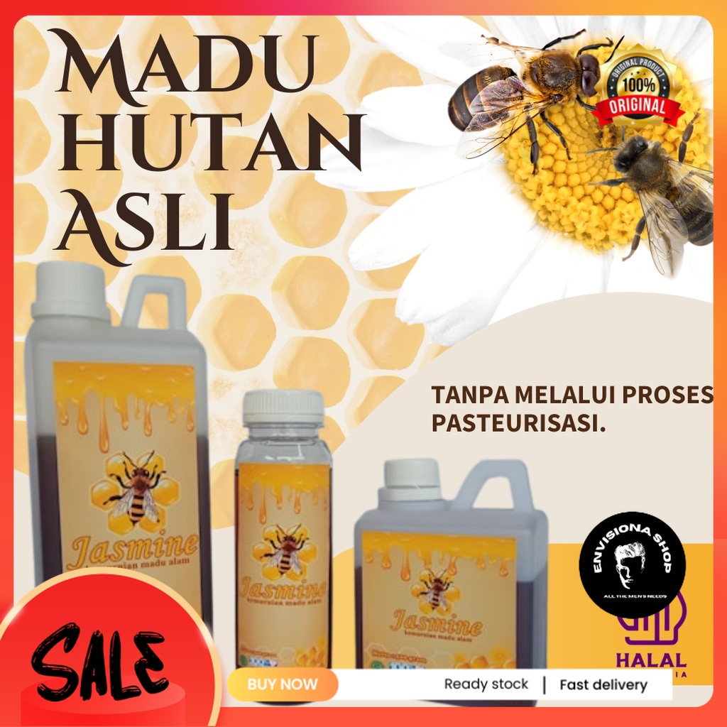 

Madu Asli Murni 1kg 100% Tanpa Campuran 1000 Gr 500 Gr 300 Gr - Natural Raw Honey