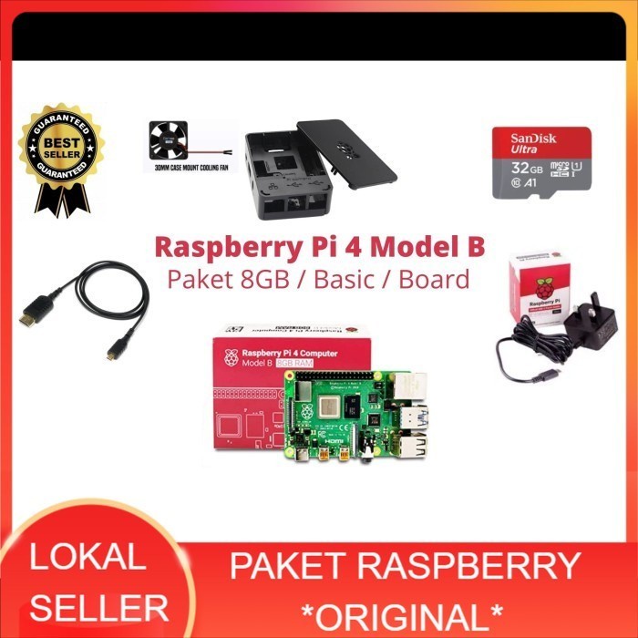 *Paket/Board* Raspberry Pi 4 Model B - 2GB/4GB/8GB