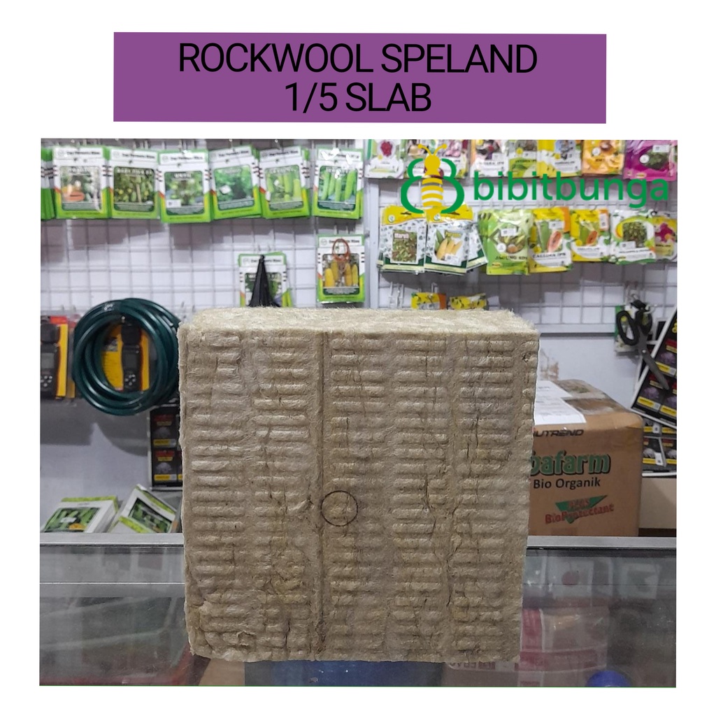 Rockwool Speland Vega 20 x 20 x 7.5 cm Media Tanam Khusus Hidroponik