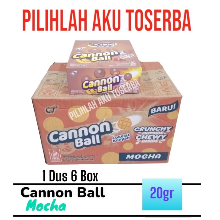 

CANNON BALL MOCHA Kunyah 20 gr isi 12 sachet - ( HARGA 1 DUS isi 6 )