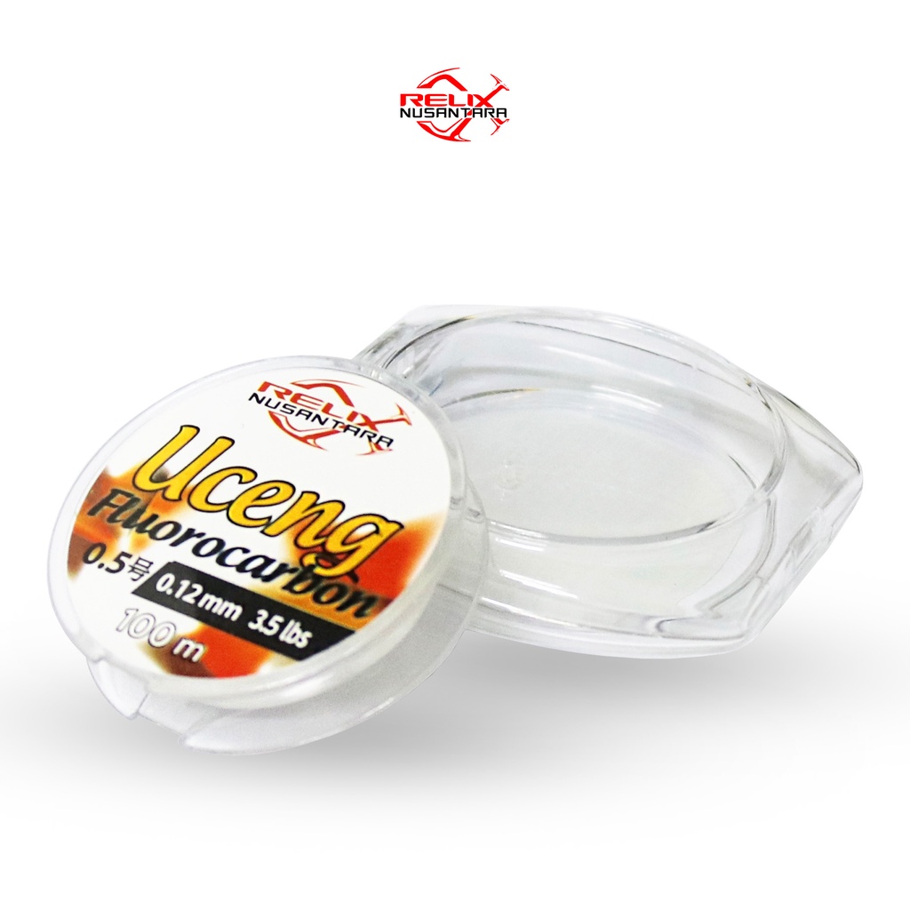 SENAR LEADER UCENG FLUOROCARBON RELIX NUSANTARA SENAR 100% FLUOROCARBON | 100 METER SIZE 2.5 3 3.5 5