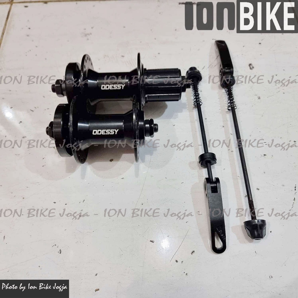 Hub Freehub Odessy 282 36 Hole Discbrake BLACK 36H H Disc Brake Bearing Cakram Free Sepeda MTB Lipat