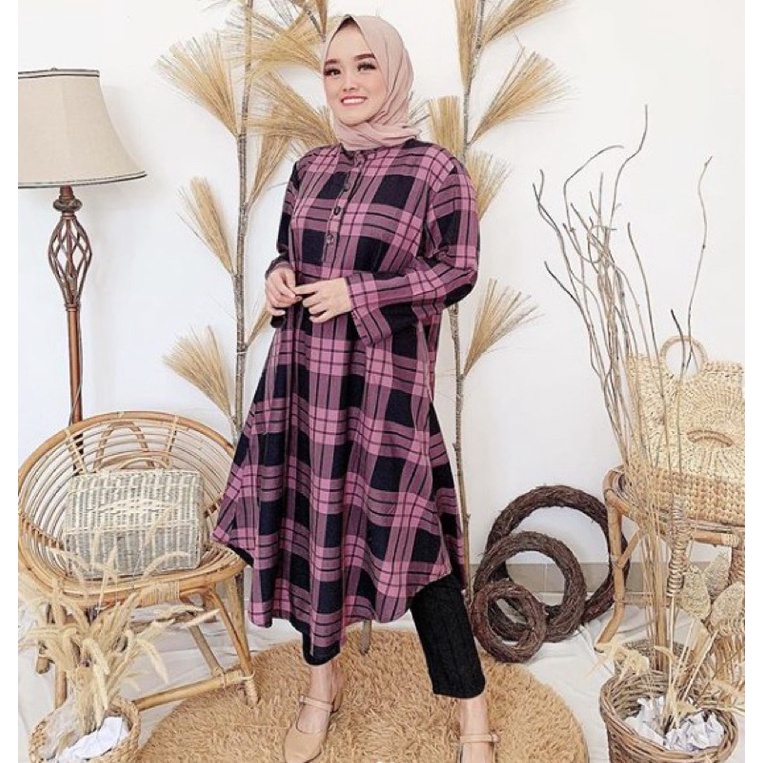 GAURI TUNIK / TUNIK LINEN / TUNIK TERBARU / TUNIK JUMBO