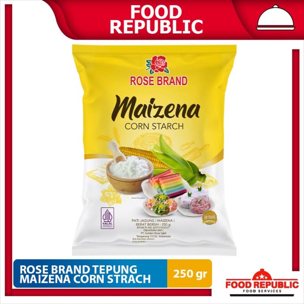 

Rose Brand Tepung Maizena Corn Strach 250 Gr Pati Jagung Halal