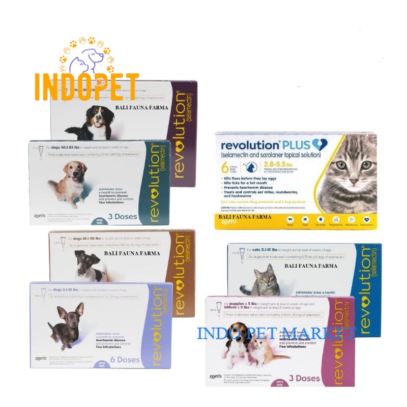 REVOLUTION OBAT KUTU / REVOLUTION CAT / REVOLUTION DOG / REVOLUTION KITTEN / REVOLUTION BLUE