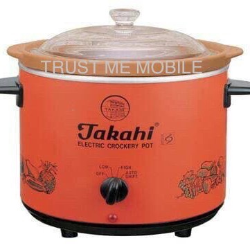New Takahi Slow Cooker 1.2 L Crock Pot Takahi - Merah Bata