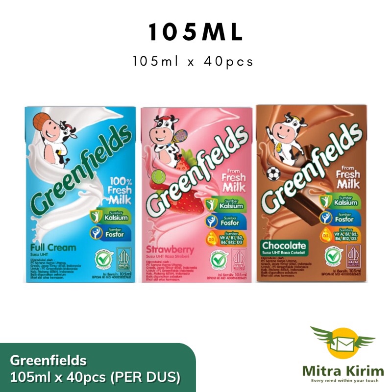 

Susu Greenfields UHT 105ml - Per Dus
