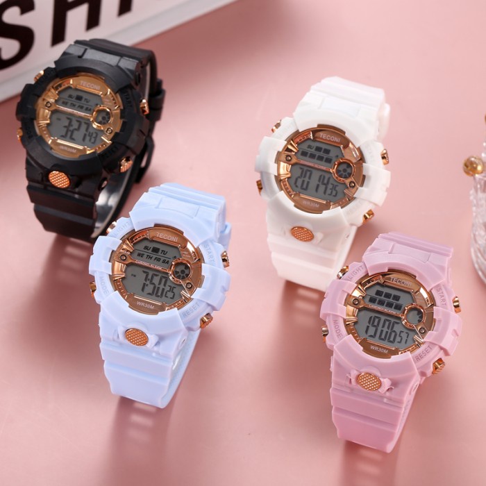 Teconi Jam Tangan Anak Modis Sporty A001 - pink