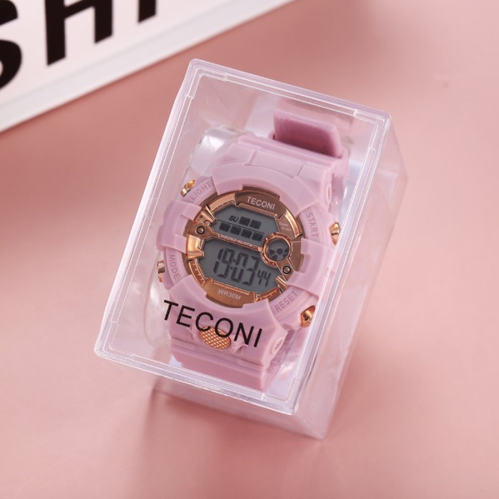 Teconi Jam Tangan Anak Modis Sporty A001 - pink