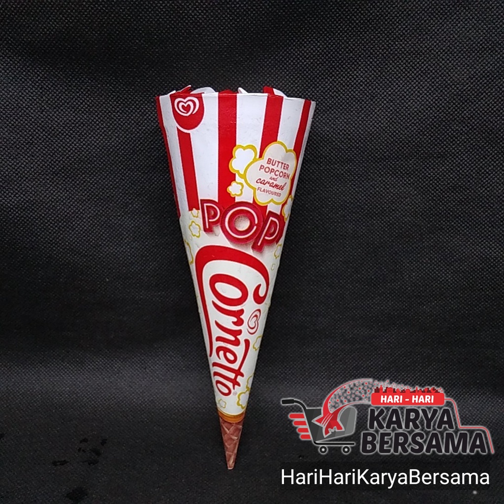 

WALL'S CORNETTO BUTTER POPCORN AND CARAMEL FLAVORED 133ML