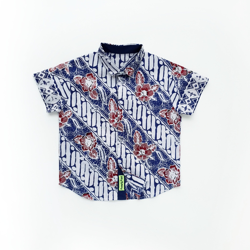 HEYTIMMY - Kemeja Batik Cap Anak Laki Laki Lengan Pendek - Rendy Batik