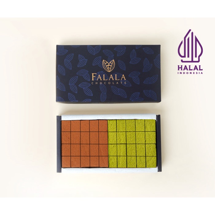 Falala Hazelnut & Matcha (Mix) Chocolate | Japanese Nama Chocolate Pre