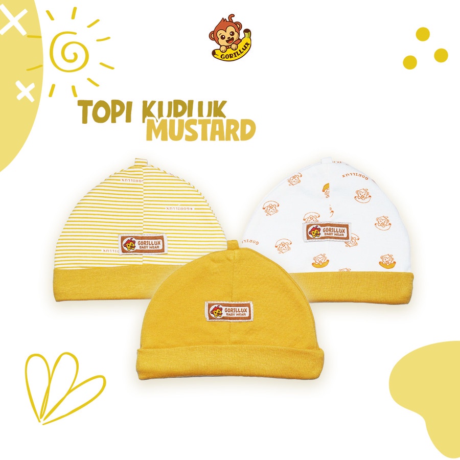 Gorillux Babywear Topi Kupluk Bayi