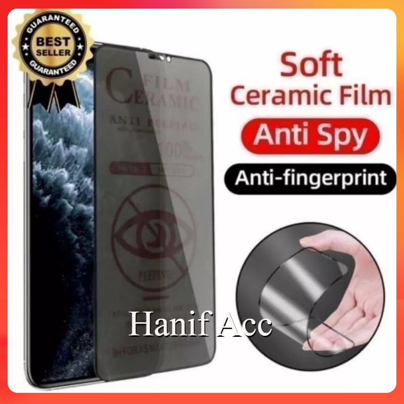 TEMPER GLASS PRIVACY SPY XIAOMI REDMI POCO M3 ANTI GORES CERAMIC MATTE