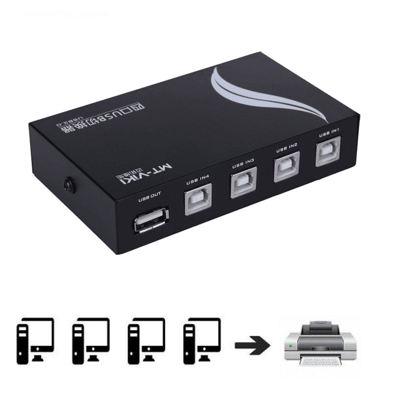Nippy USB Printer Switch Sharing Cabang 4