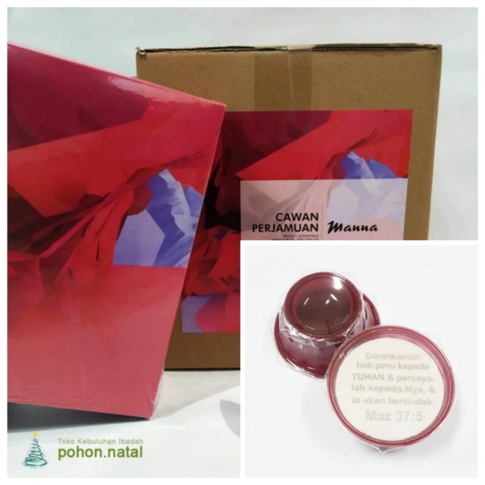 

Paket @200 Hosti Ayat Manna Roti + Anggur Perjamuan Kudus Cup