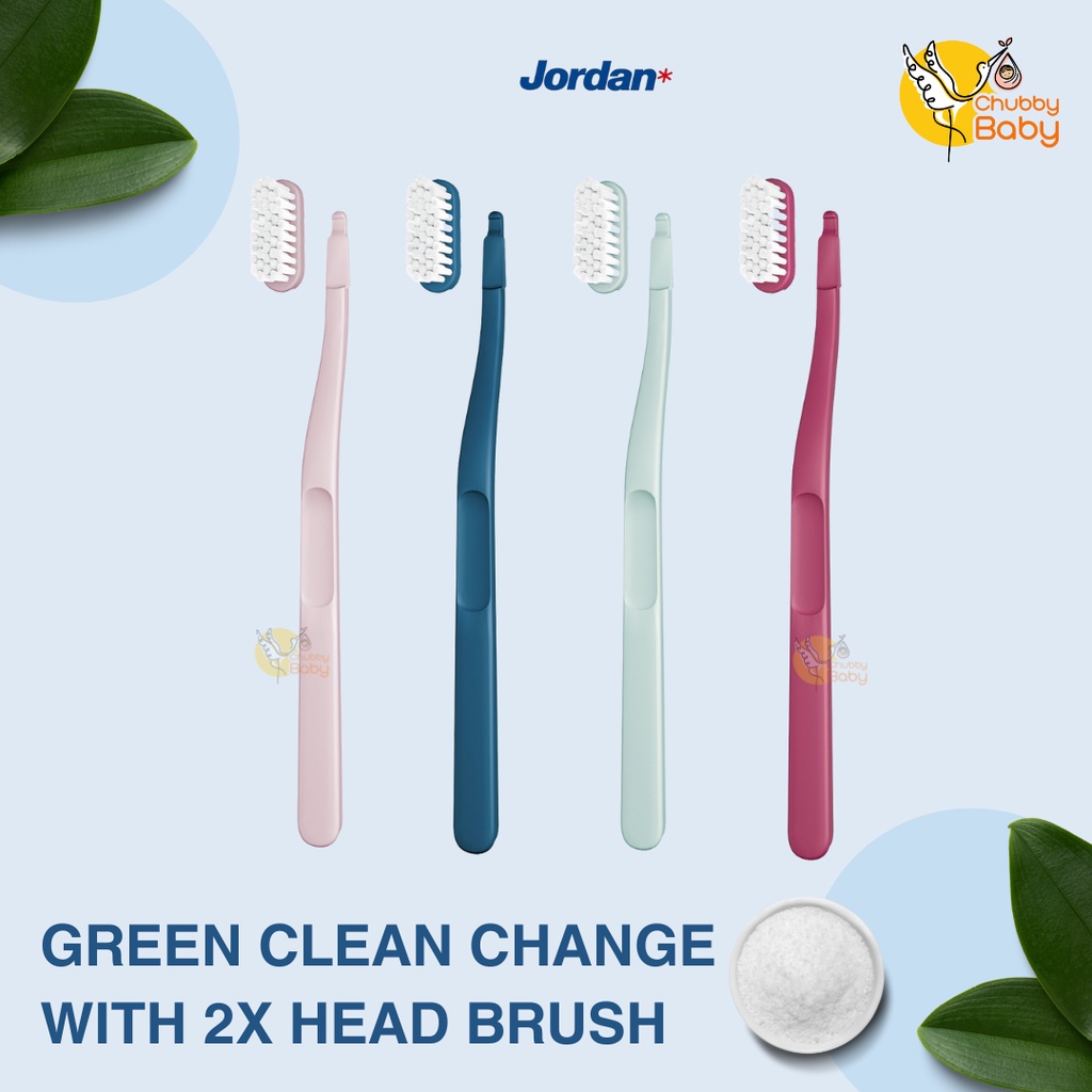 Jordan - Green Clean Soft Change Toothbrush | Sikat Gigi Dewasa