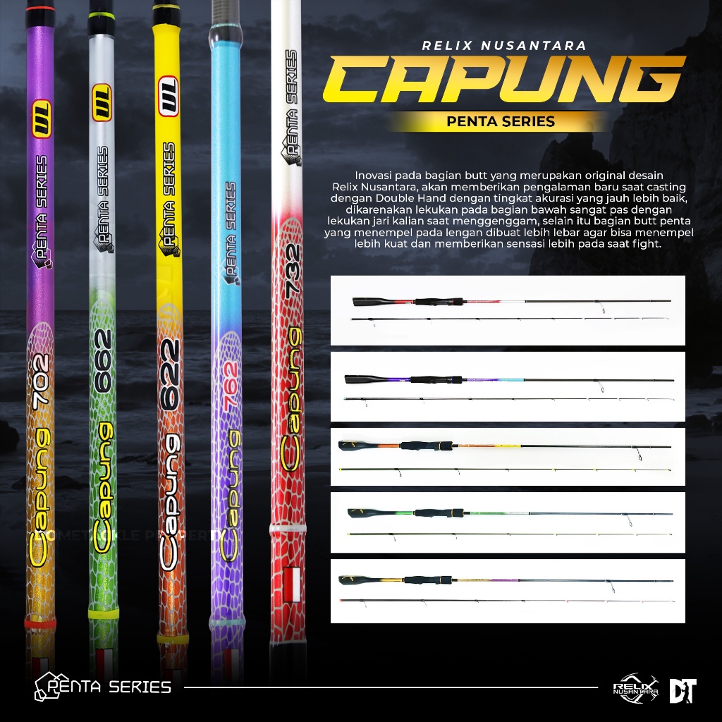 JORAN RELIX NUSANTARA CAPUNG  PENTA JORAN PANCING ROD UL ULTRALIGHT SPINNING GEN 3 622 662 702