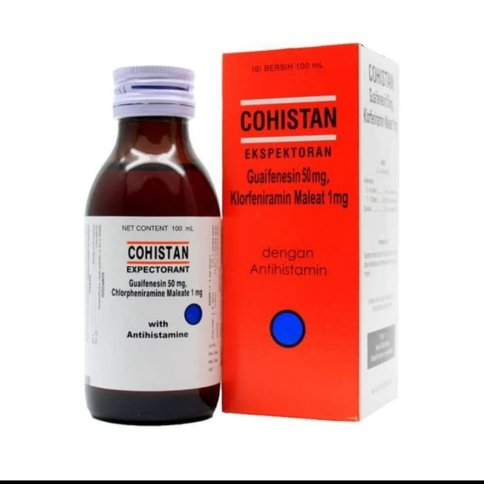 Cohistan Ekspektoran Sirup 100ml/Obat Batuk