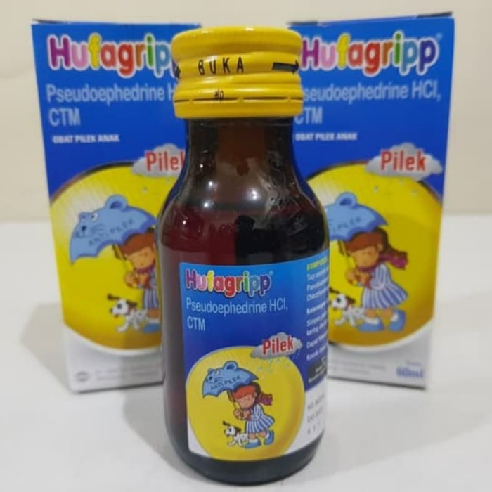 Hufagrip Pilek Sirup 60ml/Hufagrip Biru/Obat Pilek Anak
