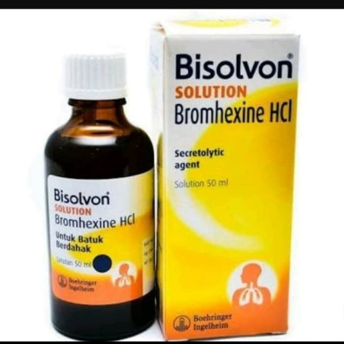 Bisolvon Solution 50ml/Bisolvon Larutan-Batuk Berdahak