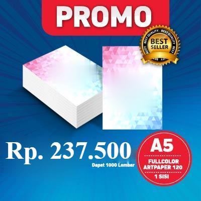 

Cetak Brosur A5 Artpaper 120 1000 lembar