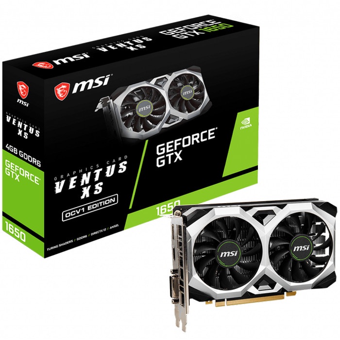 VGA MSI GTX 1650 D6 Ventus XS OCV1 GeForce GTX1650 4GB GDDR6