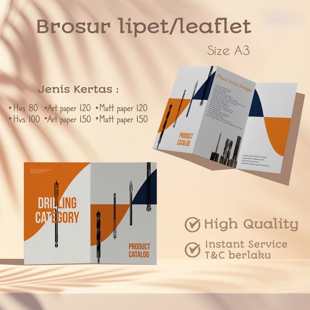 

Cetak Brosur Lipat Art Paper Promosi Print Leaflet HVS A3