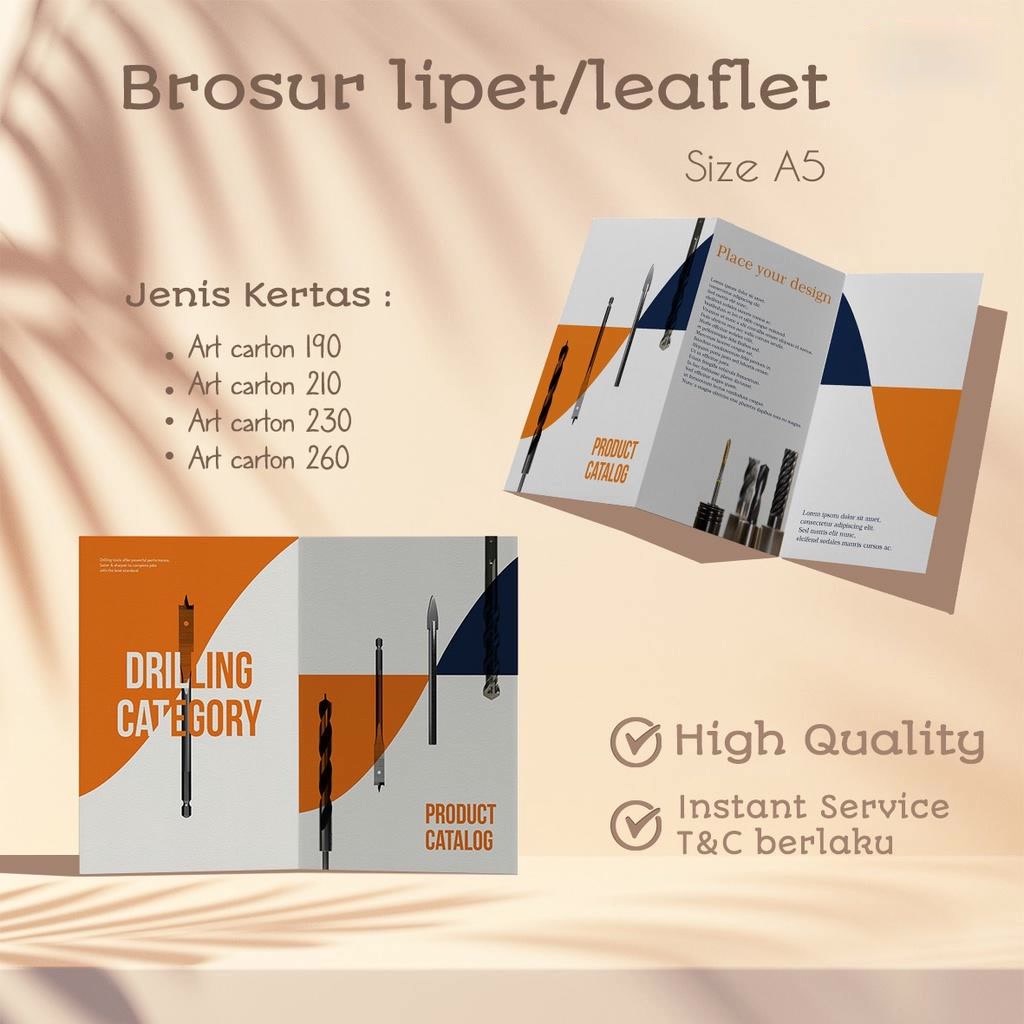 

Cetak Brosur Lipat A5 | Print Leaflet Art Carton