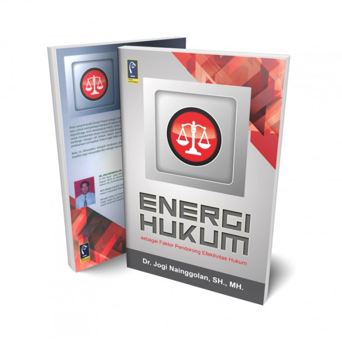 Buku ENERGI HUKUM Sebagai Efektifitas Hukum